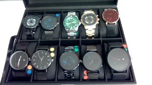 A selection of 10 brand new watches