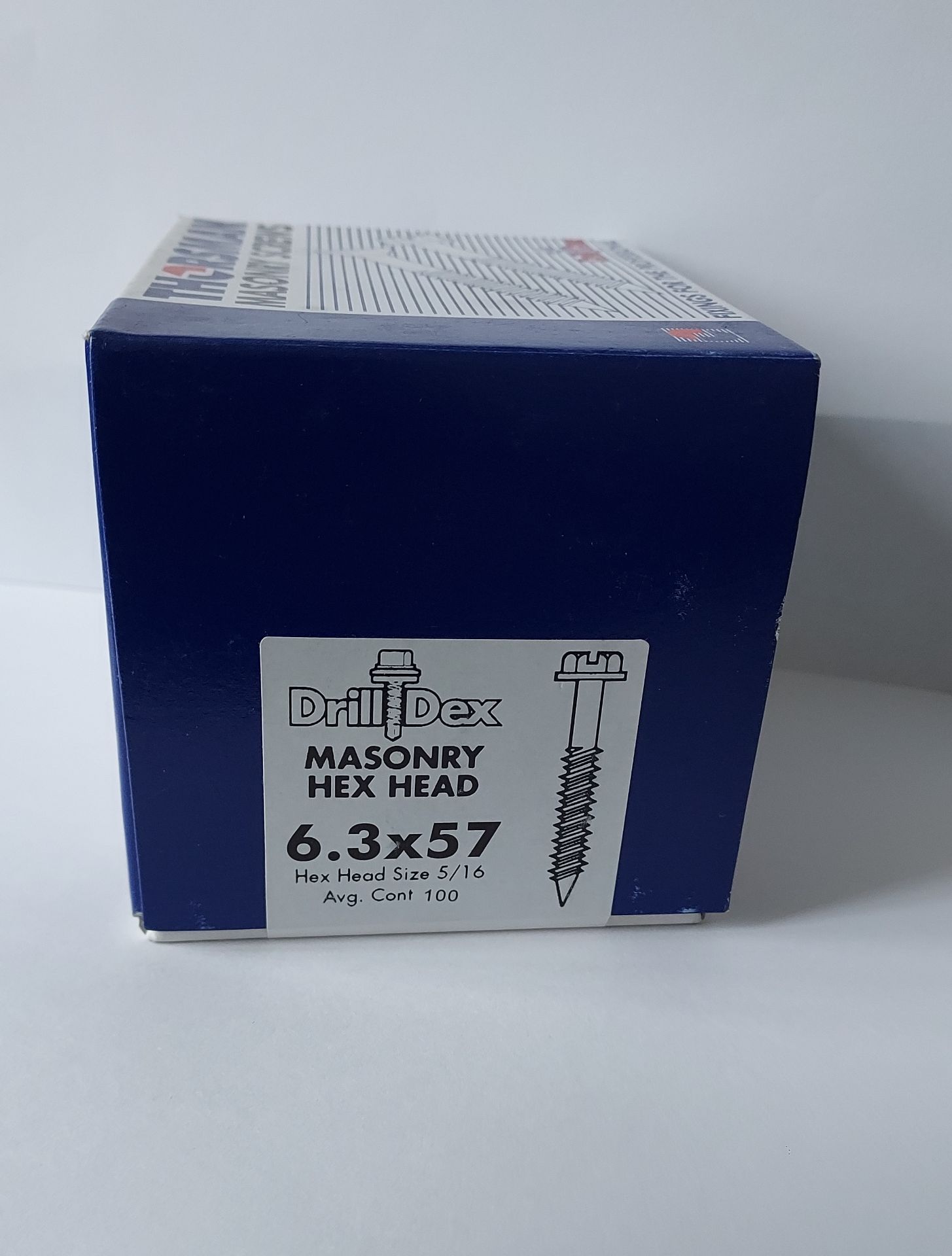 18 x BOX 100 THORSMAN DRILL DEX MASONRY SCREWS 6.3 X 57 (m6) - Image 2 of 2