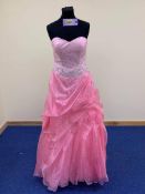 Prom dress in pink, ballgown RRP £295