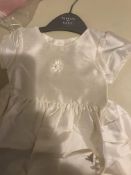 Ivory Pure Silk Smock Christening Dress Size 9-12 Months - Brand New