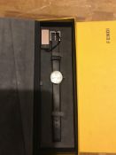 Fendi Women’s Black Bussola Bubble Watch