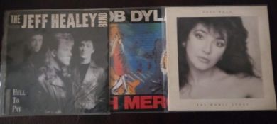 9x Vinyl Records LPs. Bob Dylan / Jeff Healey / Kate Bush Etc.