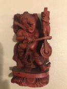 Vintage Lord Ganesha Coral statue