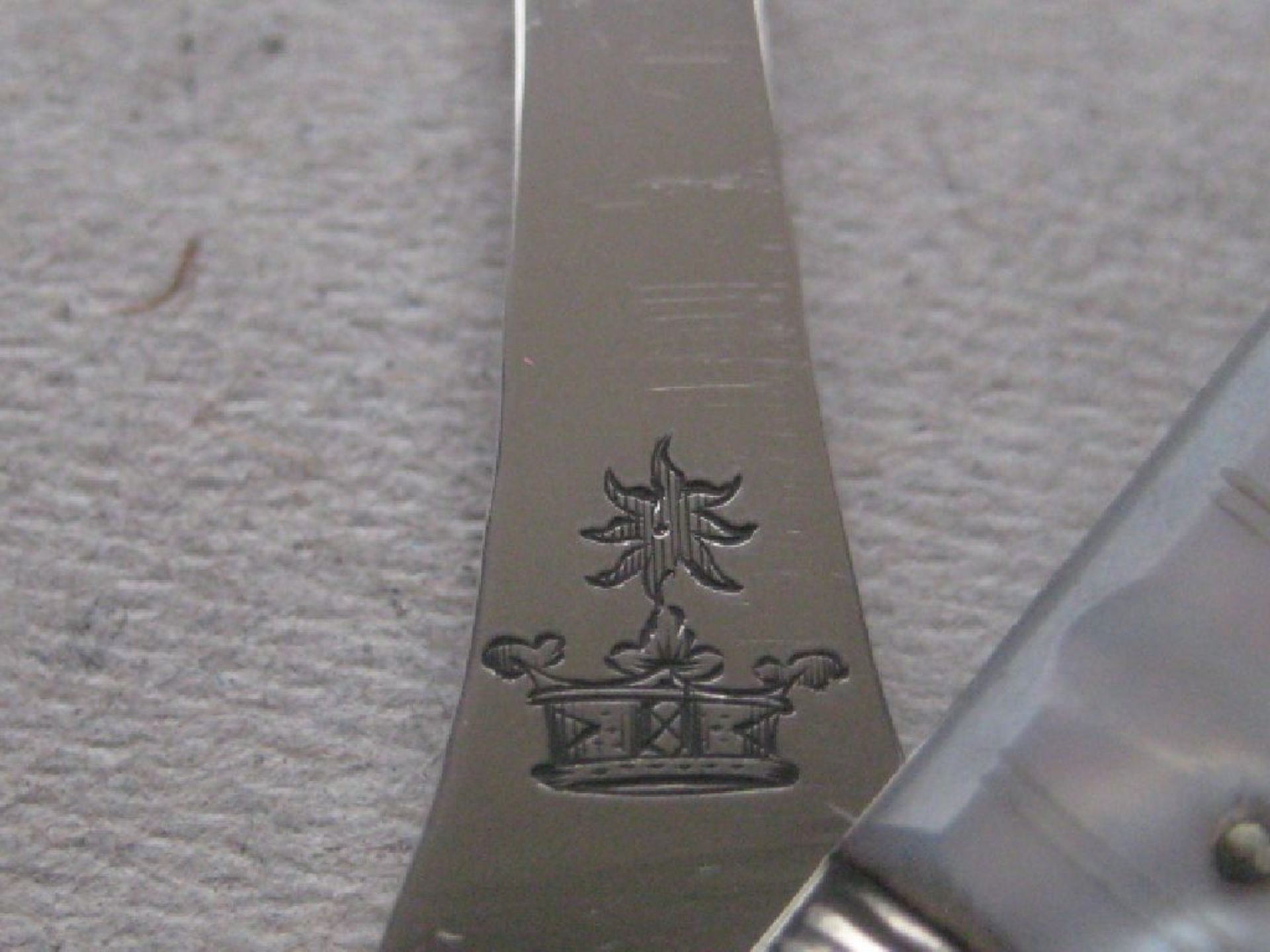 Rare Victorian Cased Matching Silver Fruit Knife and Fork Set - Image 11 of 27