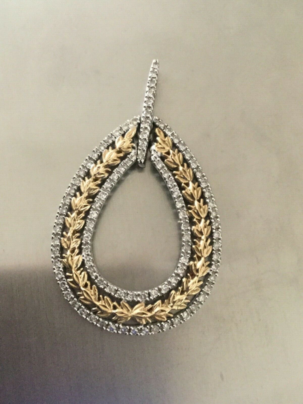 14Ct Gold Ornate Diamond Pendant - Image 2 of 7