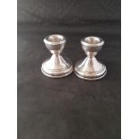 Silver Hallmarked Candle Holders