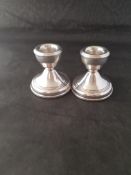 Silver Hallmarked Candle Holders