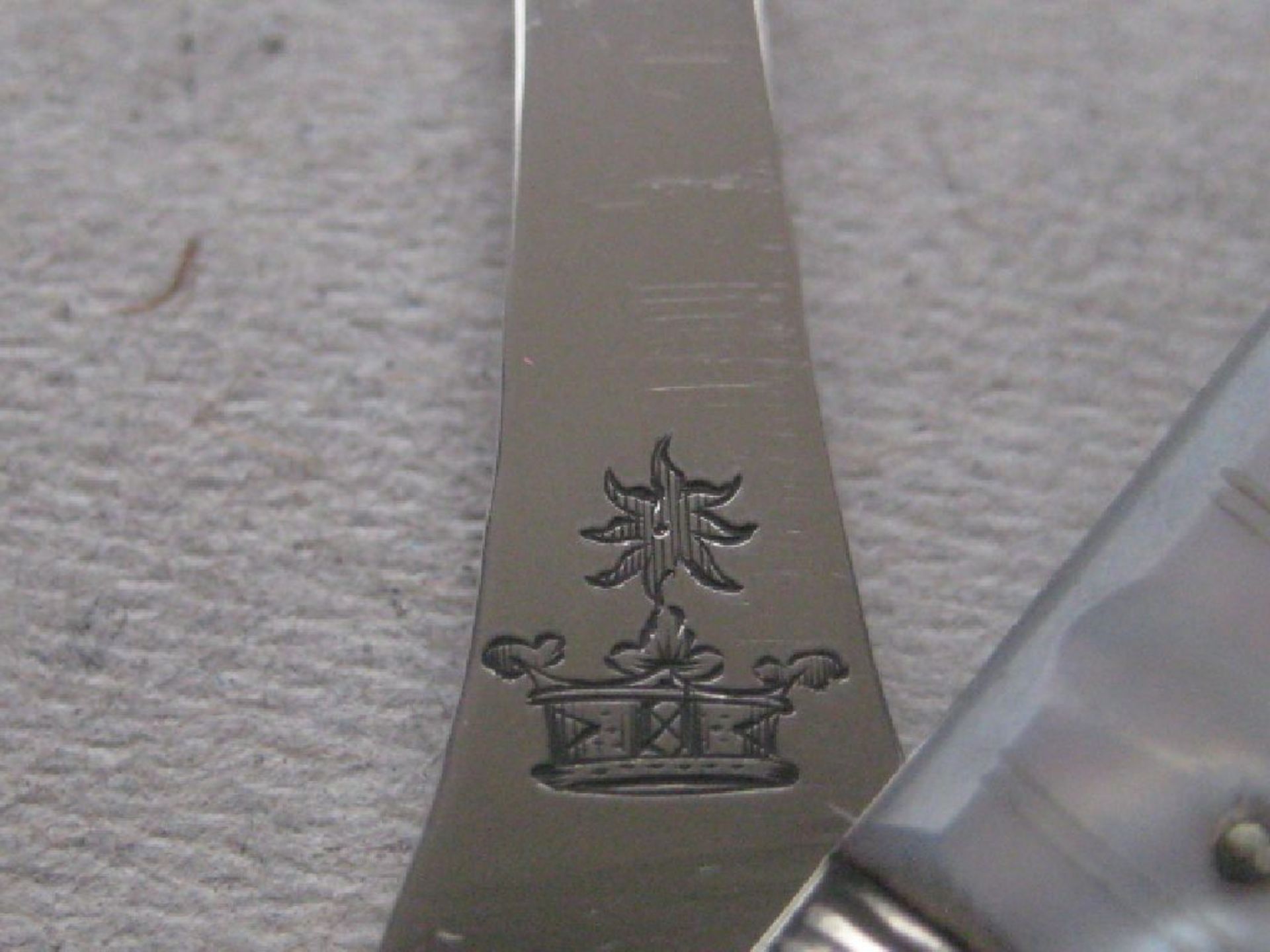 Rare Victorian Cased Matching Silver Fruit Knife and Fork Set - Image 10 of 27