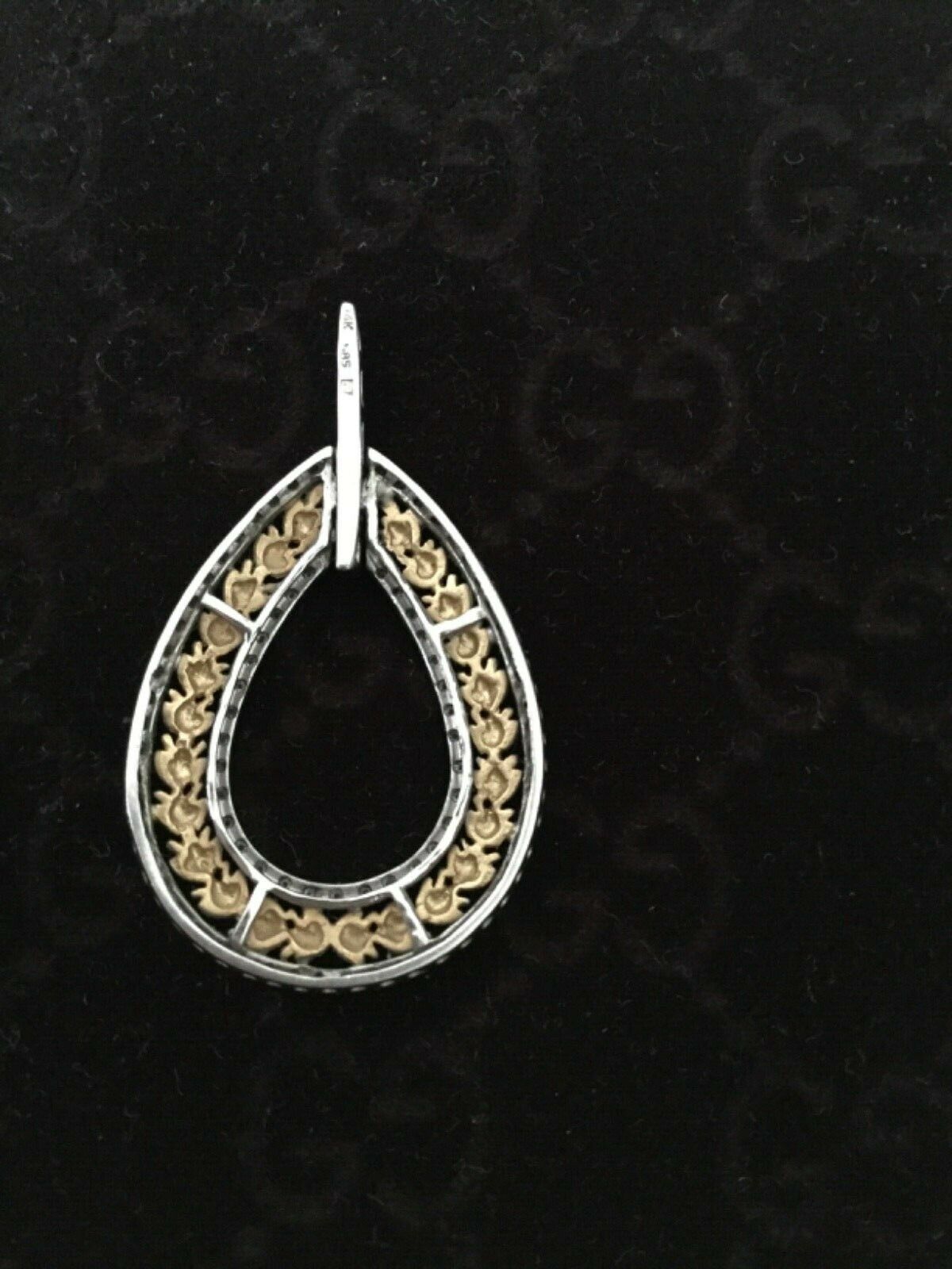 14Ct Gold Ornate Diamond Pendant - Image 5 of 7