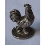 Sampson Mordan Solid Silver Desk Seal Cast As A Cockerel