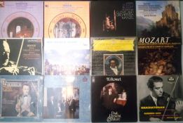 A Collection Of 12 x Classical / Rock Folk Vinyl Records (P)