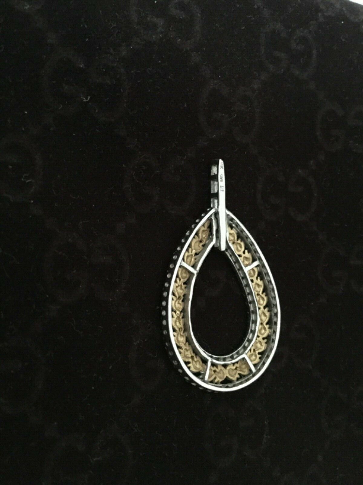 14Ct Gold Ornate Diamond Pendant - Image 7 of 7