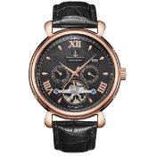 Samuel Joseph Limited Edition Rose & Black Automatic Designer Mens Watch - Free Delivery