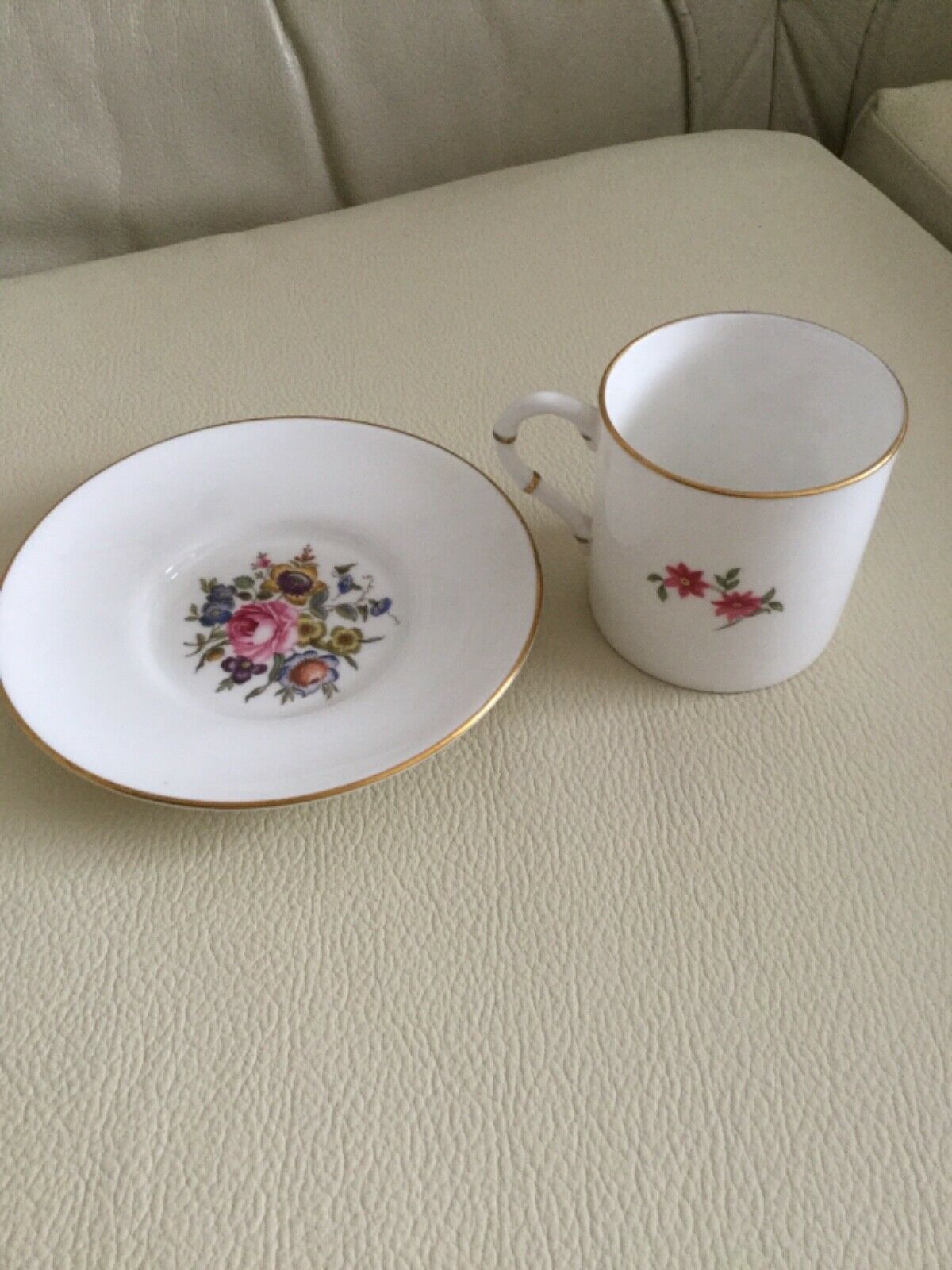 Royal Worcester Bournemouth Coffee/Espresso Cup & Saucer With Gold Gilding - Image 2 of 6