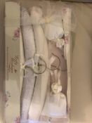 Vintage Padded hanger and pouch set