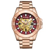 Ltd Ed Hand Assembled GAMAGES Sports Skeleton Automatic Rose Cherry – 5 Yr Warranty & Free Delivery