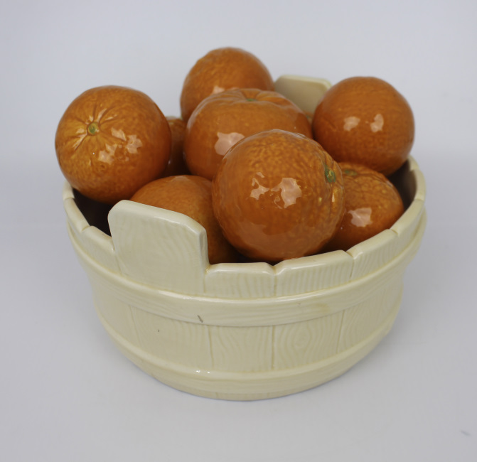 Vintage Italian Ceramic Oranges in a Bowl - Image 2 of 4