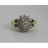 Diamond Cluster Ring