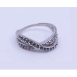 Decorative 9ct White Gold Ring