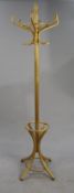 Modern Light Wood 6ft Hat Coat Stand