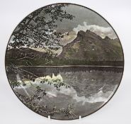Royal Doulton Cabinet Plate Vermilion Lake & Mount Rundle