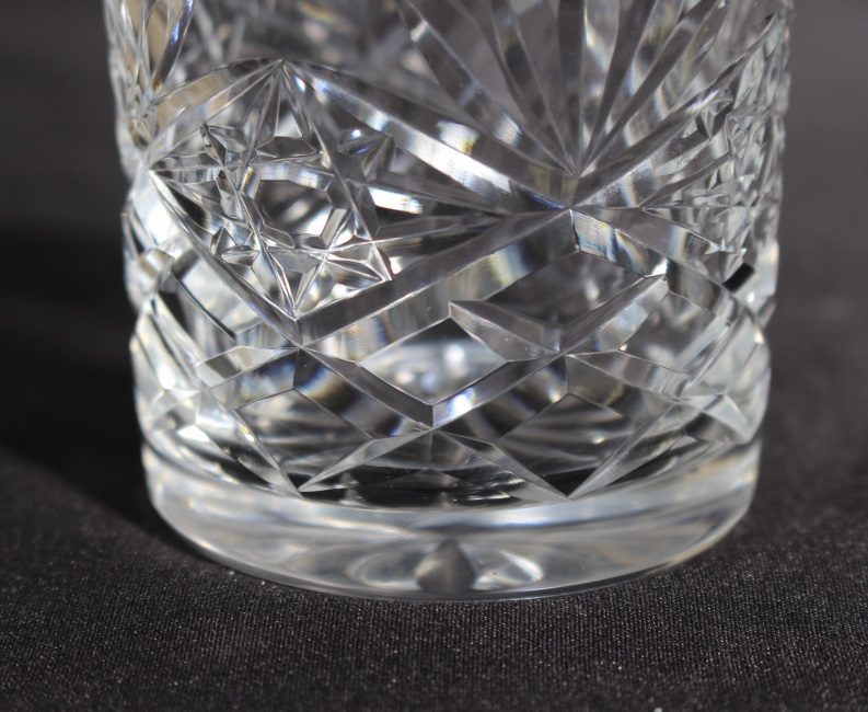 Set of 6 Cut Glass Stourbridge Crystal Spirit Glasses - Image 3 of 5