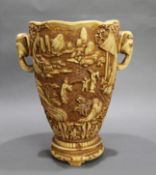 Decorative Ivorine Indian Inspired Vase