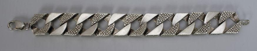 Solid Silver 9 inch Cuban Link Bracelet