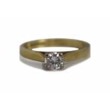 Diamond Solitaire Ring 0.42 Carat