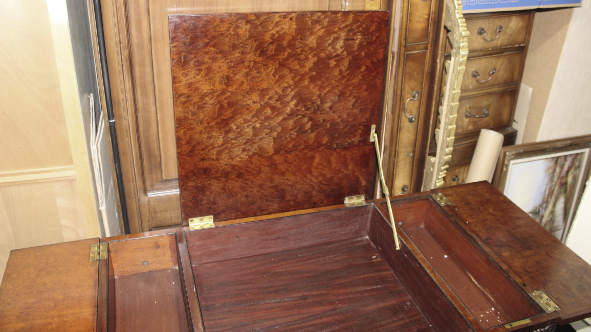 Fine Late 18th c. Mahogany Desk with Carved Feet - Image 10 of 10