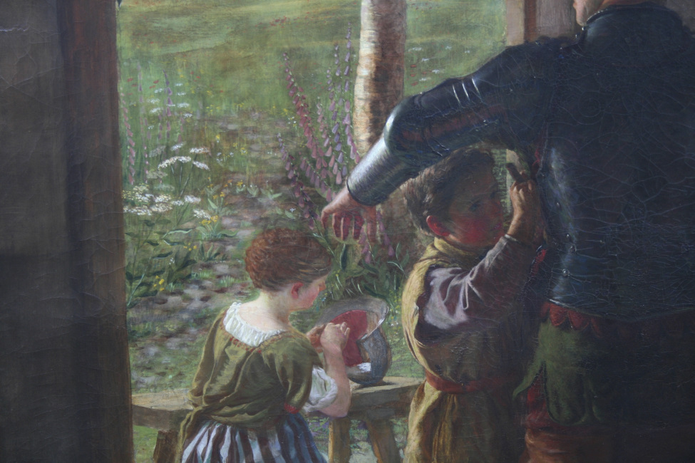 A Call to Arms' Fine Pre Raphaelite Painting Oil on Canvas - Image 5 of 10