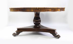 Fine William IV Sabina Wood Centre Table c.1830