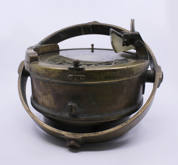 Early 20th c. Bronze Gimballed Compass by F.Smith & Sons - Image 11 of 11