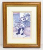 Framed Linda Jane Smith Cat Print