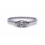 Oval Brilliant Cut 0.65 Carat Diamond Platinum Ring