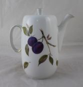 Royal Worcester Evesham Pattern Coffee Pot