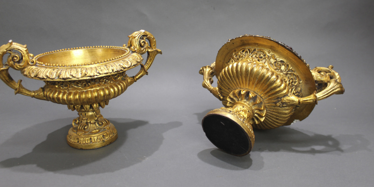 Pair of Decorative Gilt Composition Two Handled Bowls - Image 3 of 3