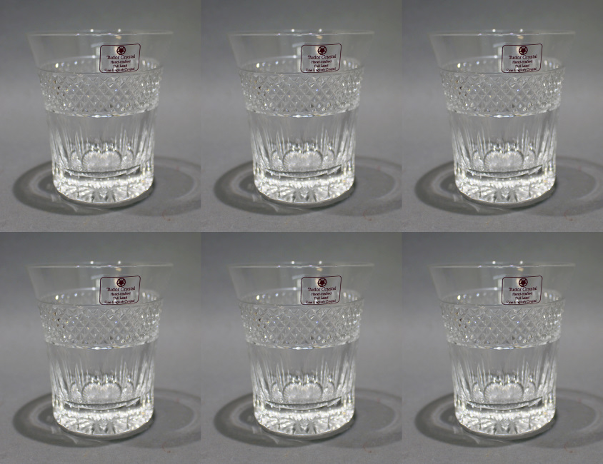 Set of 6 Tudor Crystal