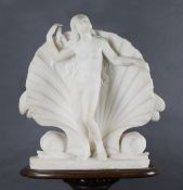Fine Regency Marble Sculpture of Venus on Mahogany Pedestal c.1830