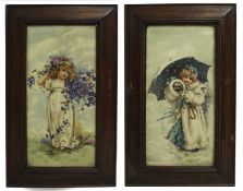 Pair of Victorian Framed Tiles