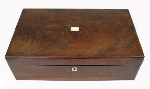 Antique Rosewood Writing Box