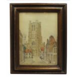 St Omer 1918 Watercolour by George Salway Nicol (1878-1930)