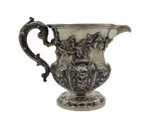 William IV Solid Silver Cream Jug by Barnard London 1834