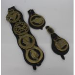 Three Leather Horse Brasses