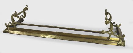 Victorian Brass Fire Fender