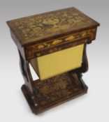 Early 19th c. Marquetry Sewing Table