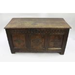 Antique 17th c. English Oak Coffer