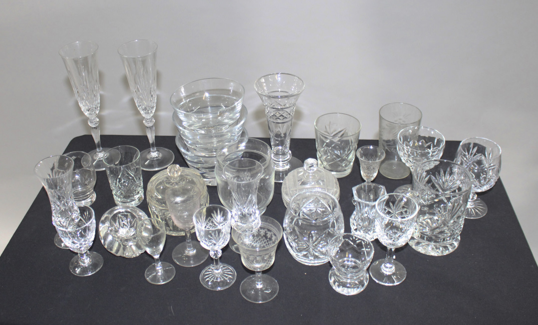 Assorted Collection of Crystal & Glassware