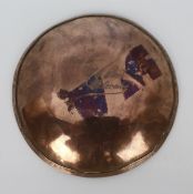 Vintage Copper Dish Inset with 1943 Half Penny