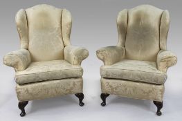 Pair of Wingback Armchairs c.1920